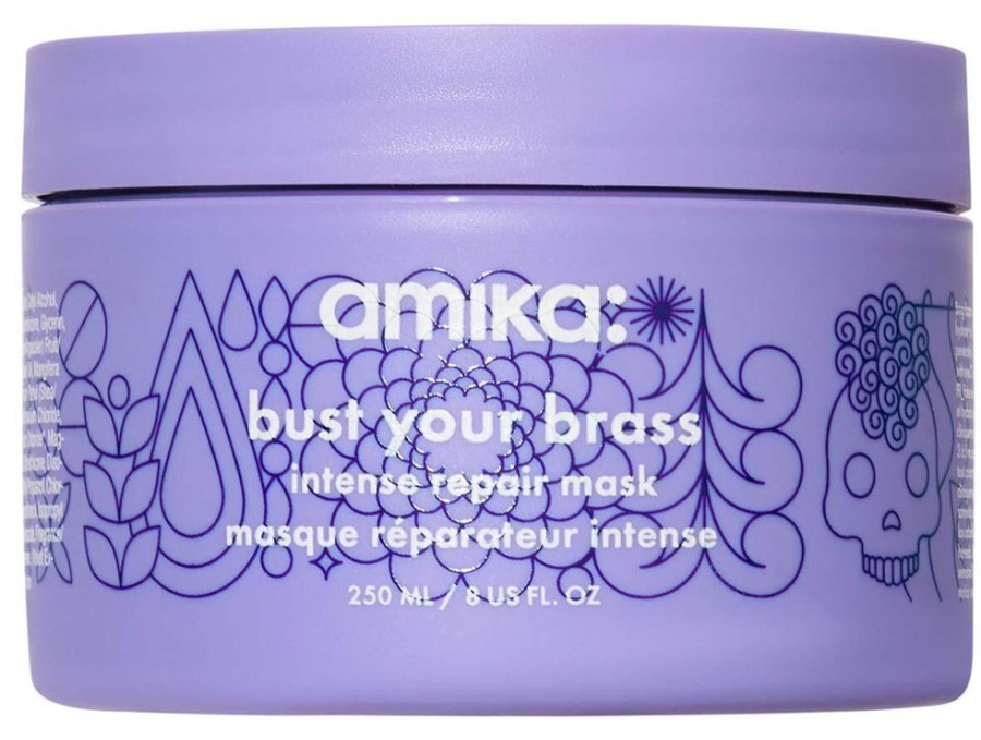 Hair amika Hair Mask | Bust Your Brass Cool Blonde Intense Repair Hair Mask