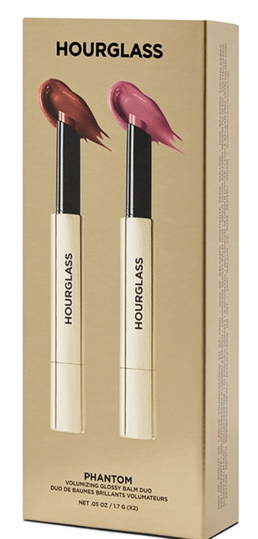 Makeup Hourglass Lipgloss | Phantom Volumizing Glossy Balm Duo