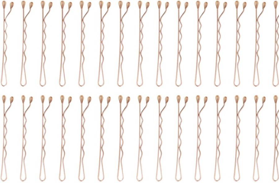 Hair T3 Accessories & Towels | Clip Kit With 4 Alligator Clips And 30 Rose Gold Bobby Pins