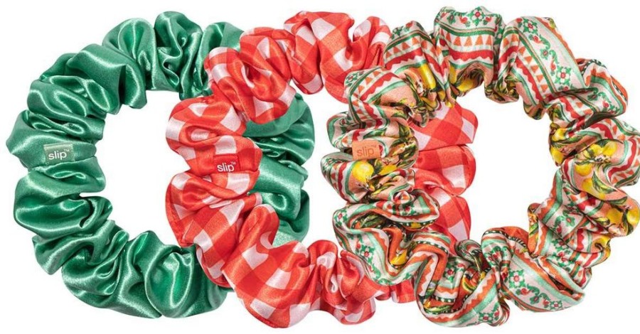 Hair Slip Accessories & Towels | Pure Silk Scrunchies Large