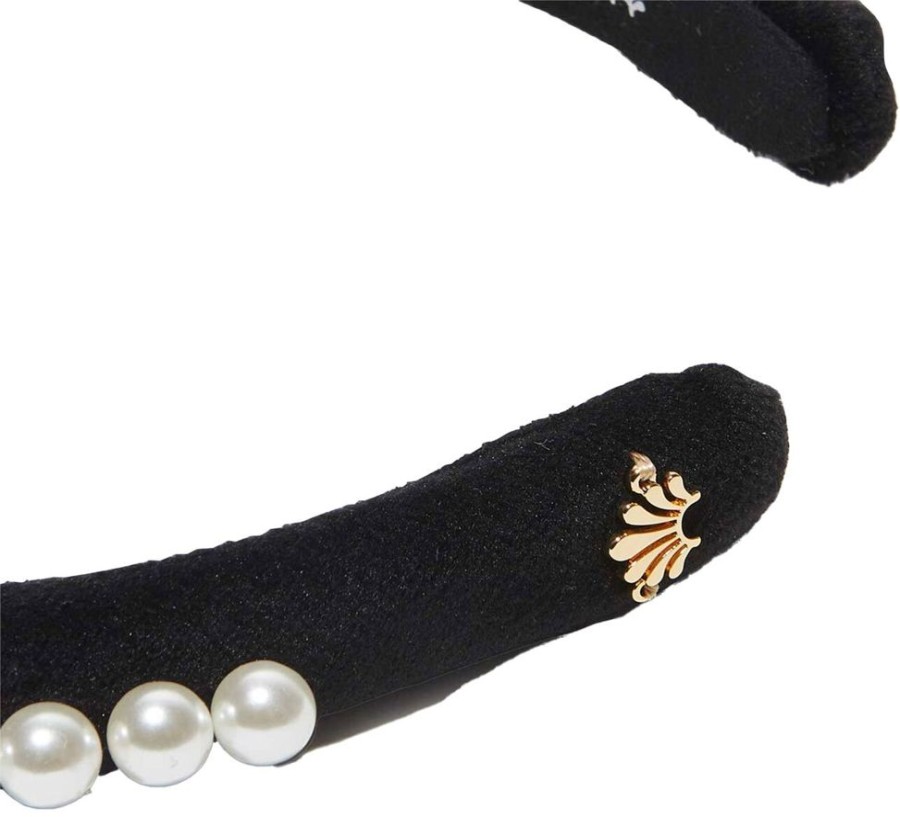 Hair Lele Sadoughi Accessories & Towels | Slim Pearl Embellished Knotted Headband