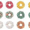 Hair Slip Accessories & Towels | Pure Silk Minnie Scrunchies - Italian Summer