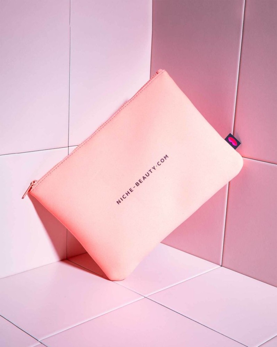 Makeup NICHE BEAUTY Beauty Bags | Neoprene Pink Pouch