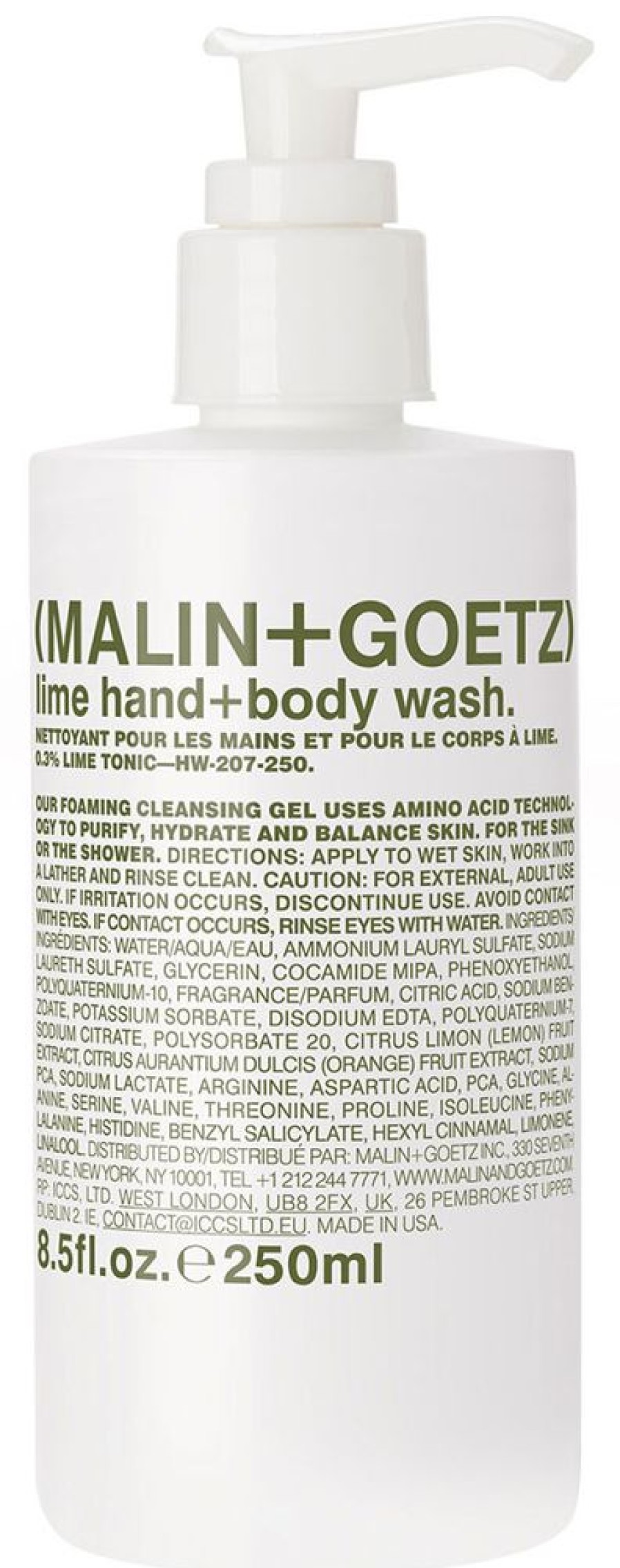 Perfume Malin + Goetz Bath & Shower | Lime Hand + Body Wash