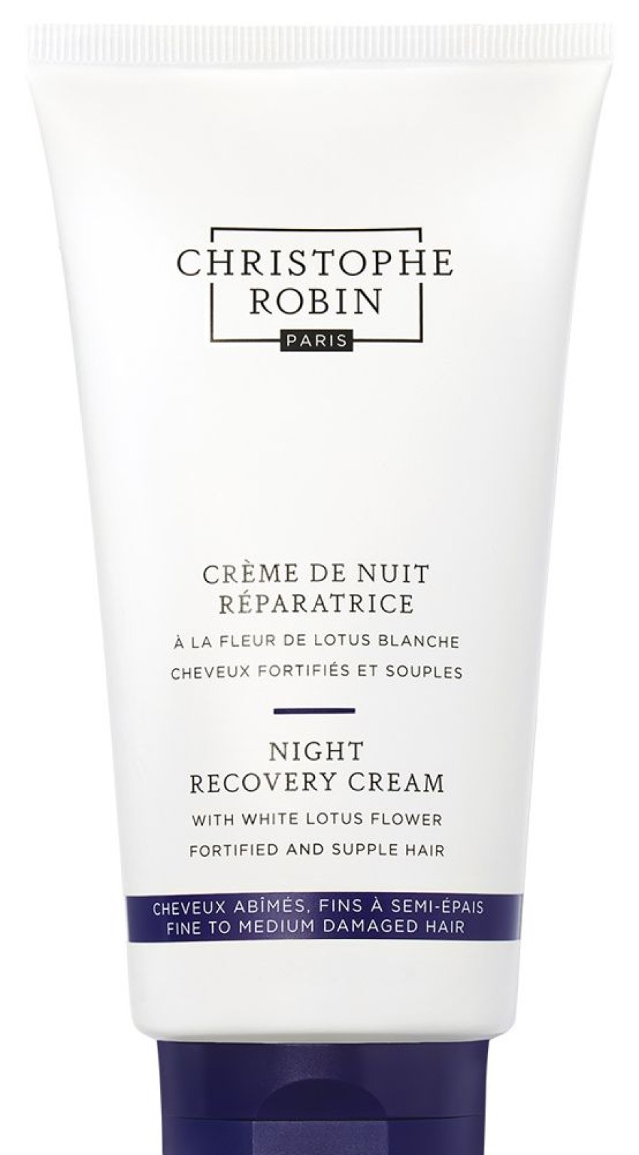 Hair Christophe Robin Hair Mask | Night Recovery Cream With White Lotus Flower