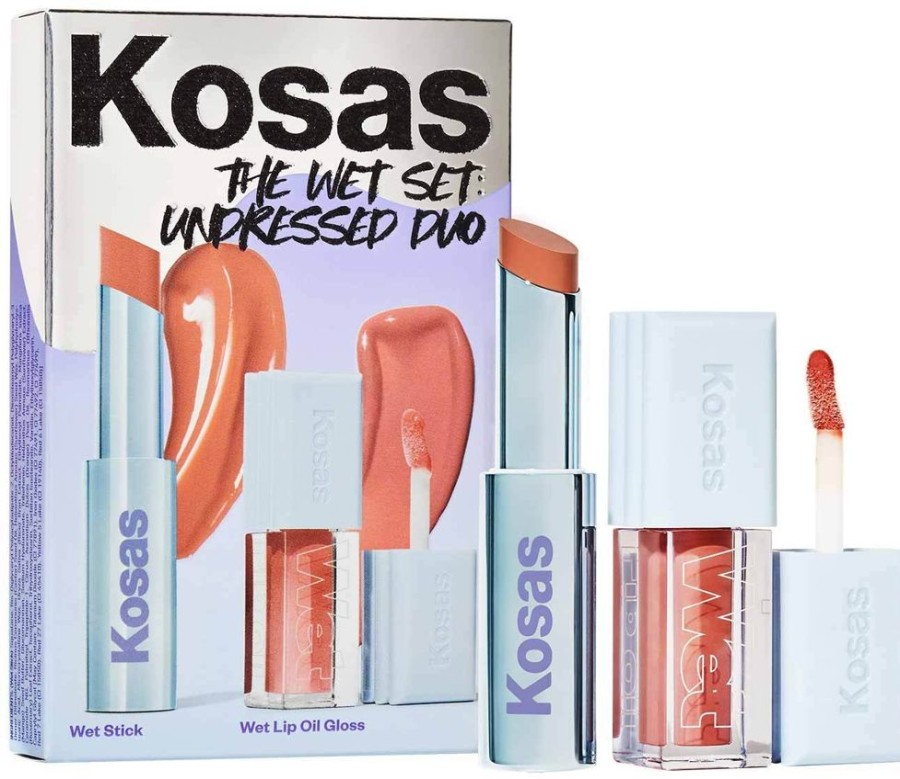 Makeup Kosas Lipgloss | Wet Set: Undressed Duo